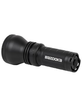 TOP GUN Hi Powered Rechargeable 1300 Lumens Bazooka LED Torch With Panasonic Cells & Case