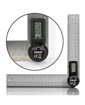TREND Digital Angle Rule with Two 7" (200mm) Stainless Steel Rules 