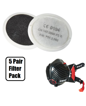 TREND Air Stealth P3 Dust mask Replacement Filter 5Pair Pack- STEALTH/1/5/ANZ
