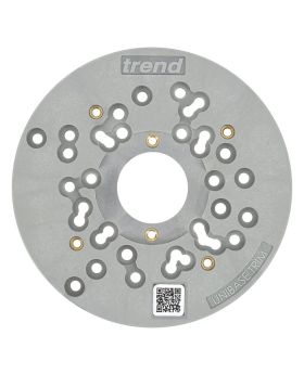 TREND Unibase Template Guide Base Assembly To Fit Dewalt, Festool, Hikoki, Makita, Milwaukee