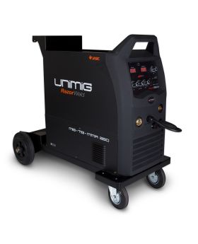 Unimig KUMJR250K-SG Inverter Mig Stick Tig Welder With Wheel Mount-250Amp 