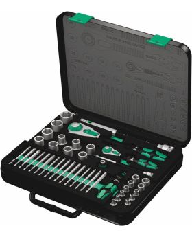 Wera 8100 Speed Ratchet 1/4" & 1/2" Drive Metric Set 43 Pce WER160785