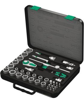 Wera 8100 Speed Ratchet Socket Set 1/2" Drive Imperial 38 Pce WER003647