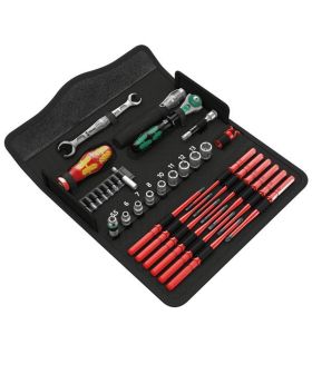 Wera 35 Piece Kraftform Maintenance Socket & Screwdriver Tool Kit WER135926