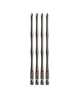 MEDALIST Work Force Phillips #2x150mm Impact Rated Power Bit- 4pc 