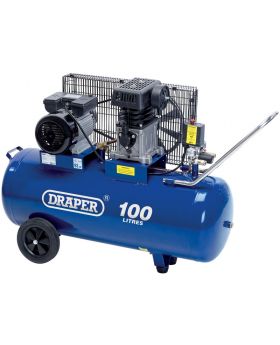 Draper Tools 100L Belt-Driven Air Compressor (2.2kW) DRA31254
