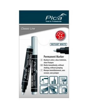 PICA Classic Instant White Permanent Marker 1-4mm Tip 522/52