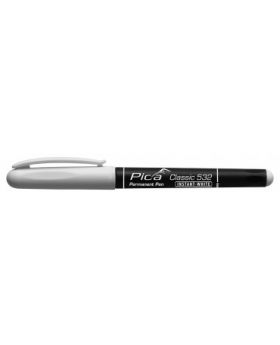 PICA Classic Instant White Permanent Marker 1-2mm Tip 532/52
