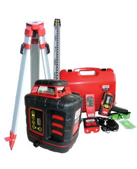 REDBACK Auto levelling Rotating Laser Level-With Tripod/Staff ARL516GP