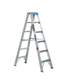 GORILLA 1.8m 6FT 120kg Double Sided Aluminium Contractors Step Ladder SM006-C
