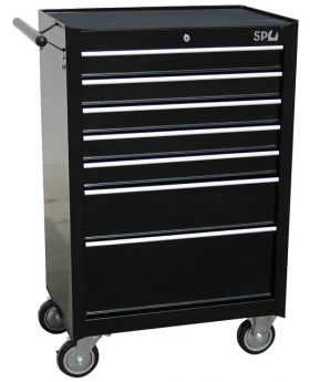 SP Tools SP40104 7 Drawer Black Roller Cabinet Tool Box