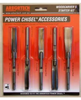 ARBORTECH 5 Pack of chisels - Woodcarver's Starter kit  PCH.FG.033