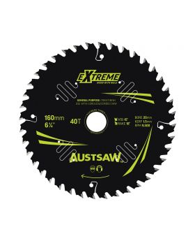 AUSTSAW Extreme Pro Shield TCT Saw Blade-160mm 40T Thin Kerf