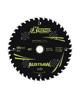 AUSTSAW Extreme Pro Shield TCT Saw Blade-185mm 40T Thin Kerf
