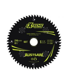 AUSTSAW Extreme Pro Shield TCT Saw Blade-216mm 60T Thin Kerf