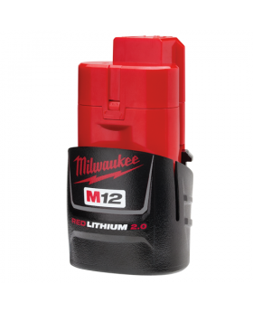 Milwaukee M12B2 12V RedLithium 2.0AH Li-ion Battery M12