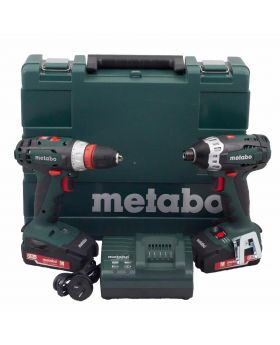 METABO 18V 2pce Cordless Drill & Impact Driver Combo Kit BS18QUICKssd18