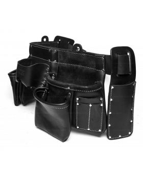 BUILDPRO Tradie Premium Leather Tool Belt Apron- LW31010