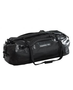 CARIBEE Expedition 120l PVC Roll Top Waterproof Black Duffle Bag / Backpack