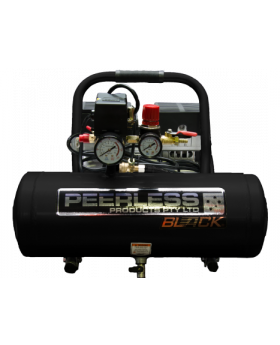 PEERLESS  BLACK 65 LPM Oil less Air Compressor with Mini Regulator  9 Litre Tank - PB2000
