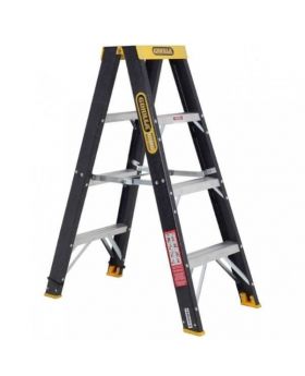 GORILLA Fibreglass Double Sided Industrial Ladder 4-Step 1.2m 120kg FSM004-C