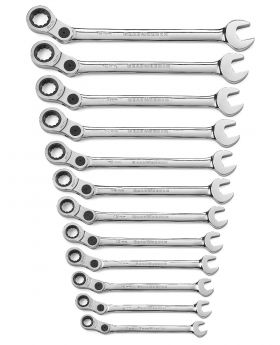 GEARWRENCH 12 PC. 72-TOOTH 12 POINT INDEXING COMBINATION METRIC WRENCH SET 85488