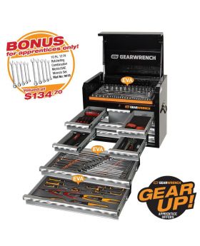 GEARWRENCH 207 PC COMBINATION TOOL KIT + 26" TOOL CHEST 89913
