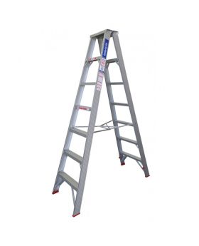 INDALEX Double Sided Aluminium Step Ladder-Tradesman Series- 2.1m 120kg Rated