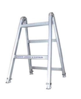 Industrial XS Heavy Duty Aluminium Adjustable Leg Trestle Ladder-1.2m 225kg Rated AT1.2M