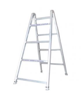 Industrial XS Heavy Duty Aluminium Adjustable Leg Trestle Ladder-2.4m 225kg Rated AT2.4M