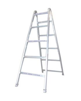 Industrial XS Heavy Duty Aluminium Adjustable Leg Trestle Ladder-3m 225kg Rated AT3.0M