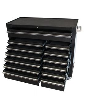 Industrial XS 42" 13 Drawer Widebody Roller Tool Cabinet-Black