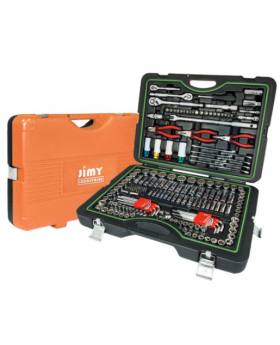 Jimy Tools 41.198A 198PCE SOCKET AND SPANNER TOOL COMBO KIT SET