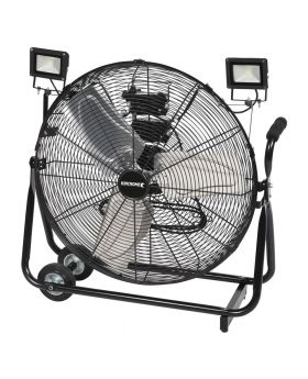 Kincrome kp1007 600mm Industrial Mobile Cage Fan With LED Worklights 