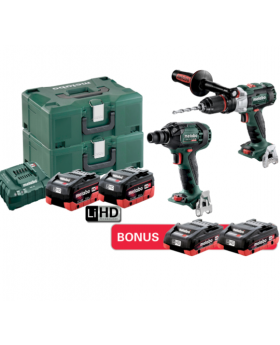 Metabo 18v 2pce Brushless Impact Drill & Wrench Cordless Combo -BD