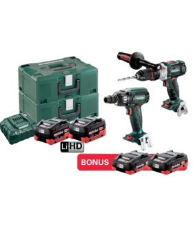 Metabo 18v 2pce Brushless Impact Drill & Wrench Cordless Combo -BD -au68203554
