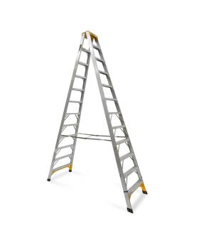 GORILLA Industrial Aluminium Double Sided Step Ladder 12-Step 3.6m - SM012-I