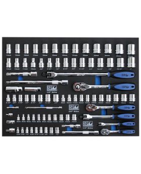 SP Tools SP50004  84pc (Metric/SAE) Sockets & Accessories kit