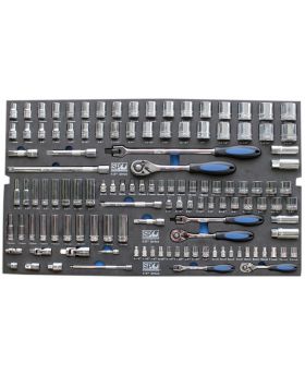 SP Tools SP50008  122pc (Metric/SAE) Sockets & Accessories tool kit 