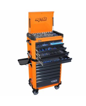 SP Tools Sp50137 268 Piece 14 Drawer Combination Concept Series Metric Tool Kit - Orange