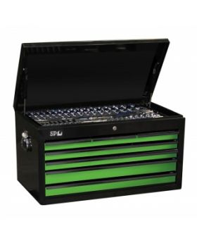 SP Tools SP50172 - 376pc Metric/SAE Tool Kit in Sumo Series Tool Box - Black/Green