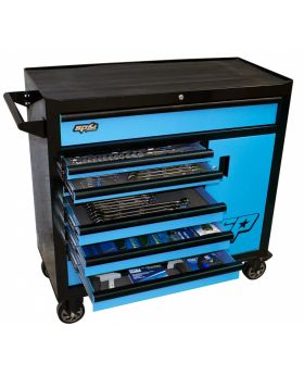 SP Tools SP50617 - Widebody Custom Tool Kit With Insert Trays Roller Cabinet- 316pce Black/Blue