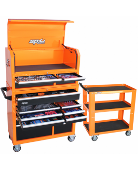SP Tools SP50635 323pc Metric/SAE Hutch Tool Kit PLUS BONUS 3 Shelf Professional Service Tool Trolley