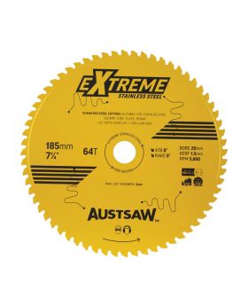 AUSTSAW Extreme Stainless Steel Blade 185mm x 20 x 64T