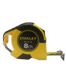 Stanley Max Bi-material Magnetic Tape 8m x 25mm with Belt Clip STHT0-36046