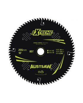 AUSTSAW Extreme Pro Shield TCT Saw Blade-255mm 80T Table Saw