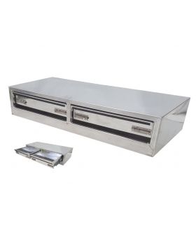 Industrial XS Aluminium Plate Tool Box 2 Drawer Insert-Truck,Ute,Van TIAB1200D