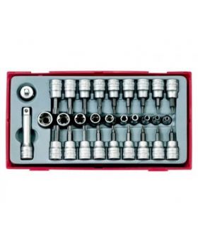 Teng Tools TTTX30 30 PCE TX 3/8" DR Bits Socket Set