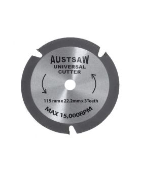 AUSTSAW 115mm (4.5in) Universal Cutter - 22.2mm Bore - 3TCT Teeth