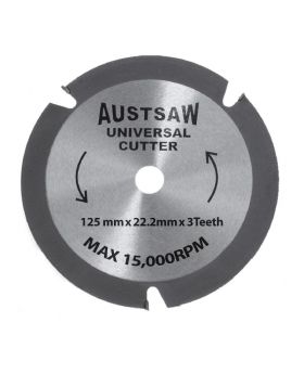 AUSTSAW 125mm (5in) Universal Cutter - 22.2mm Bore - 3TCT Teeth